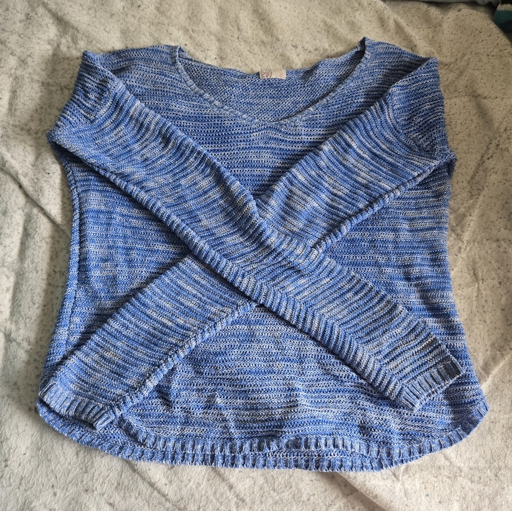 Heritage Blue Marled Scoop Neck Sweater
